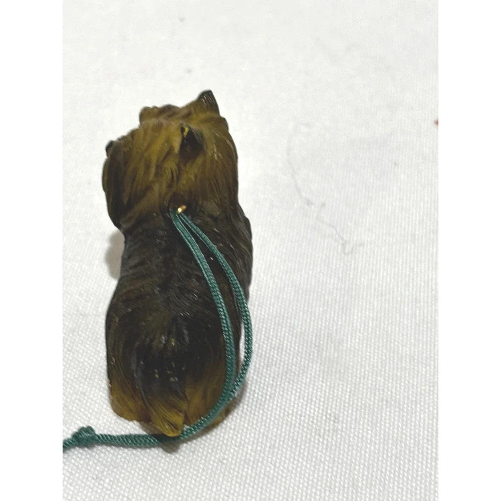 Yorkshire Terrier Dog Christmas Ornament Holiday Yorkie Dog Mini Resin‎ Figurine